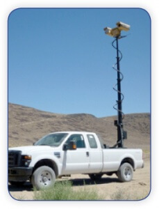 Border Surveillance Mast on Truck 