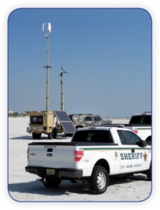 Law enforcement telescopic mast